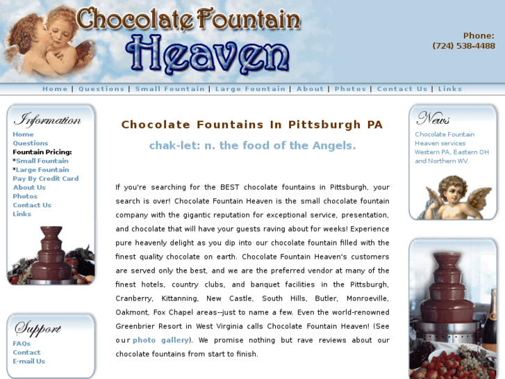 www.chocolatefountainheaven.com