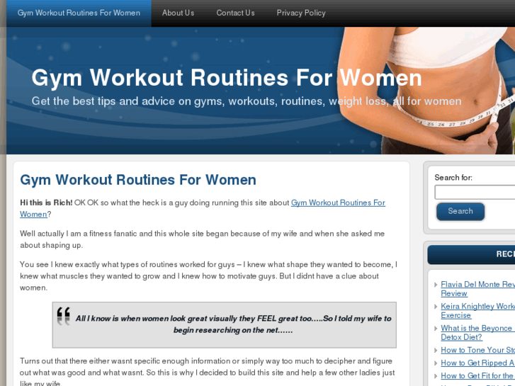 www.gymworkoutroutinesforwomen.com