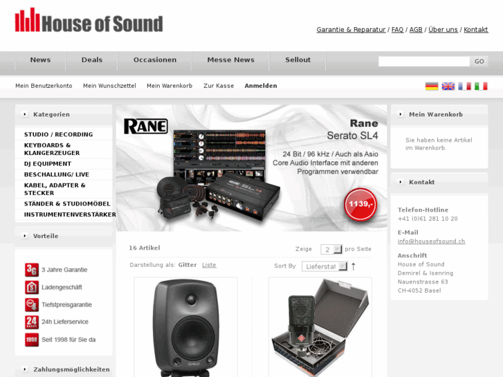 www.houseofsound.ch