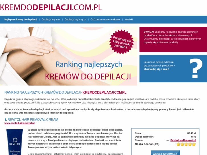 www.kremdodepilacji.com.pl