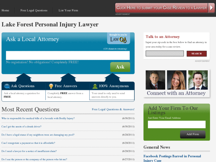 www.lakeforestpersonalinjurylawyer.com