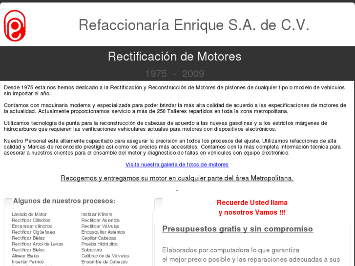 www.refaccionariaenrique.com