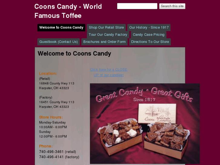 www.coonscandy.com