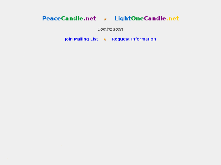 www.lightonecandle.net