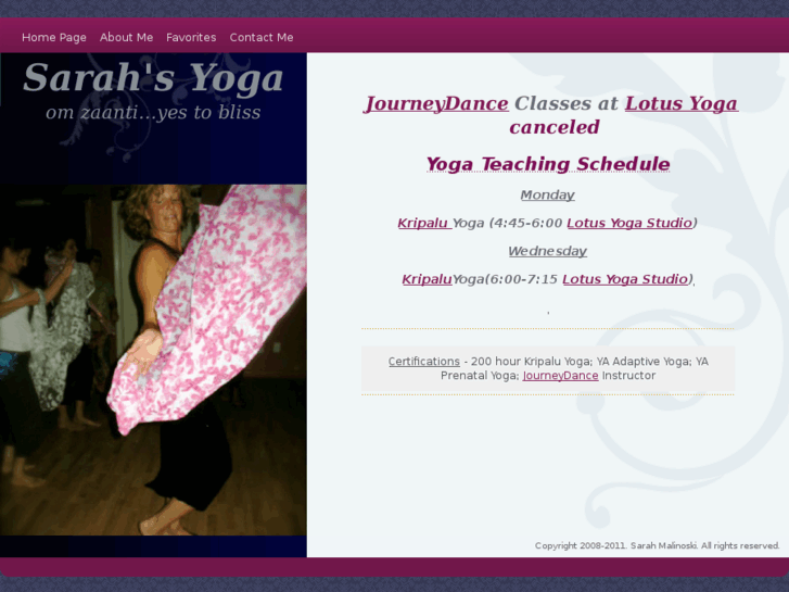 www.sarahsyoga.com