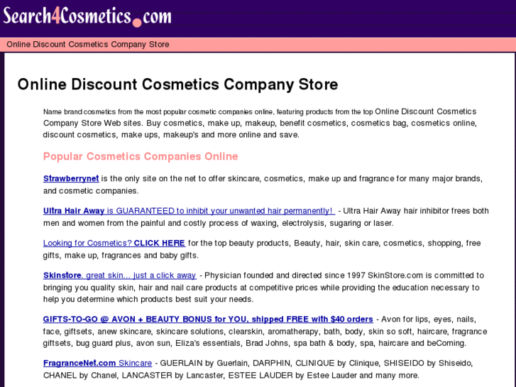 www.search4cosmetics.com