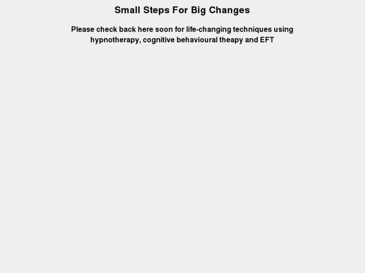 www.smallstepsforbigchanges.com