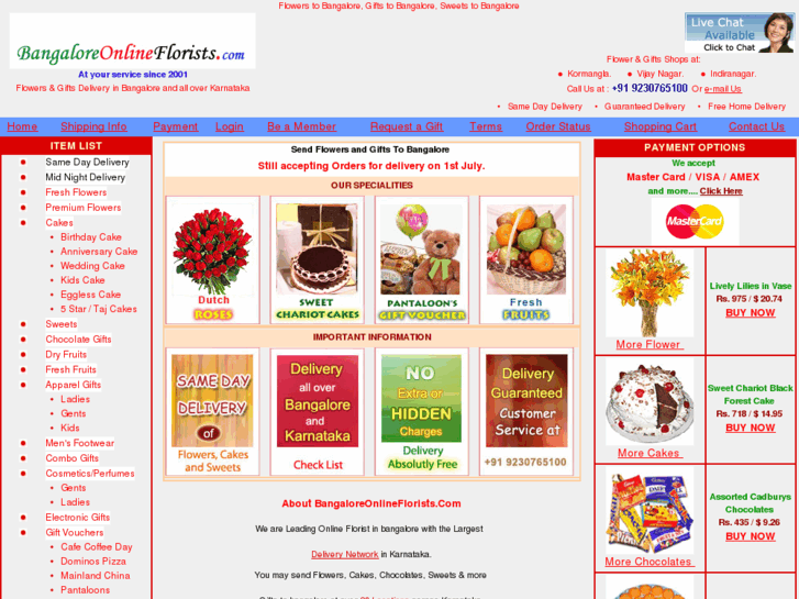 www.bangaloreonlineflorists.com