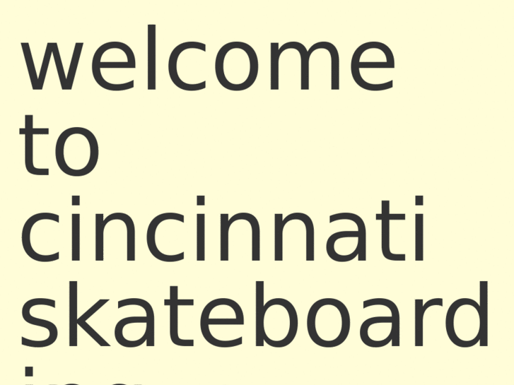 www.cincinnatiskateboarding.com