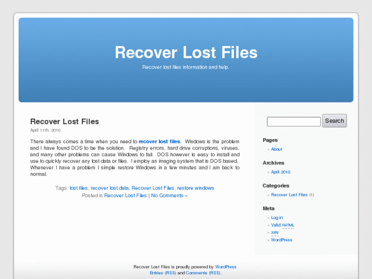 www.recoverlostfiles.org