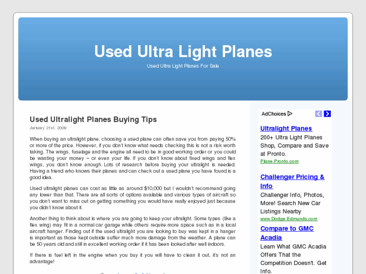 www.usedultralightplanesforsale.com