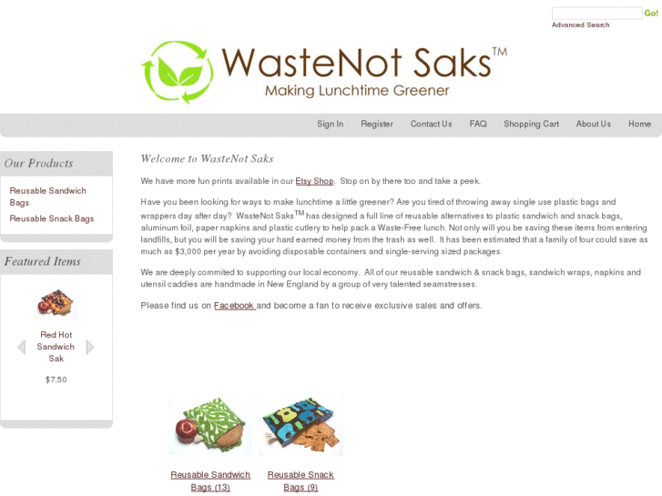 www.wastenotsaks.com