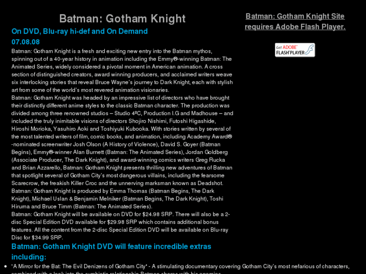 www.batmangothamknight.com