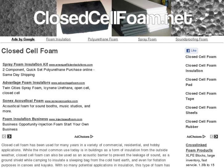www.closedcellfoam.net