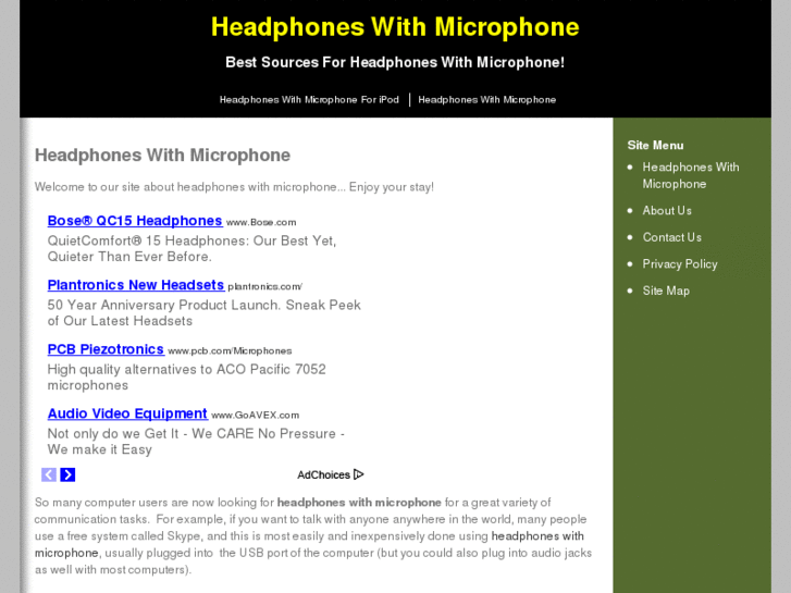 www.headphoneswithmicrophone.net