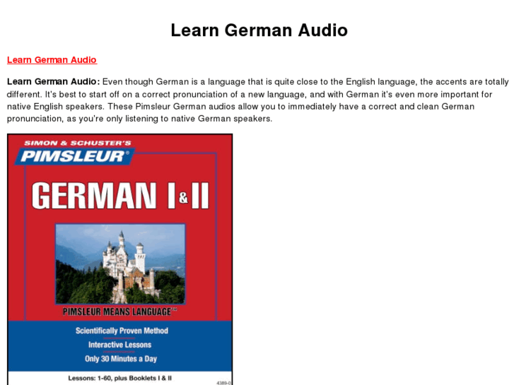 www.learngermanaudio.com