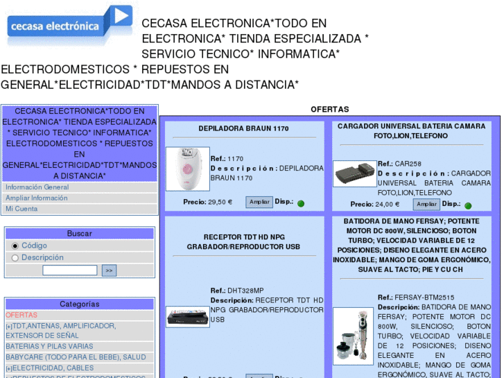 www.cecasaelectronica.es