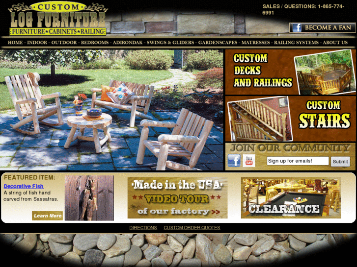 www.custom-log-furniture.com