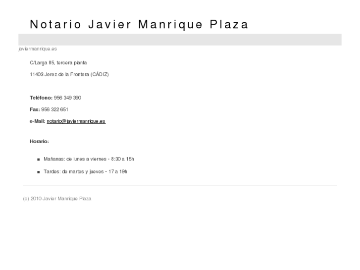 www.javiermanrique.es