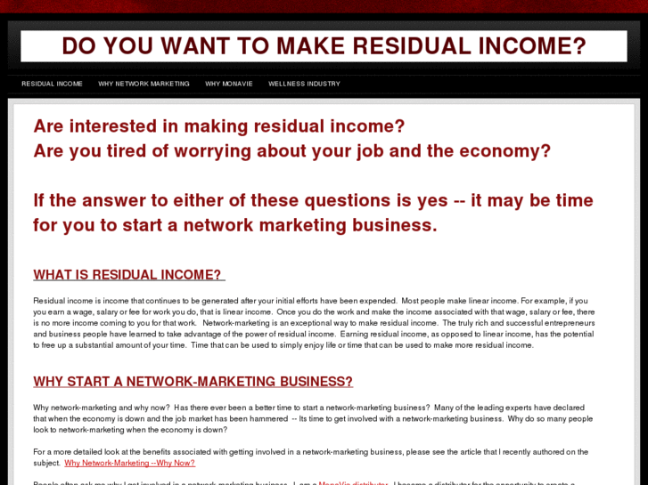 www.makeresidualincome.biz