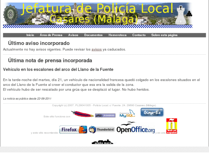 www.policialocalcasares.es