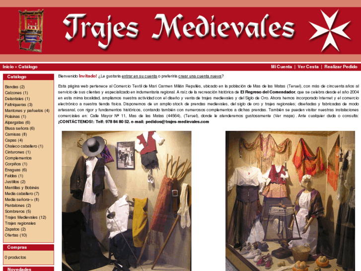 www.trajes-medievales.com