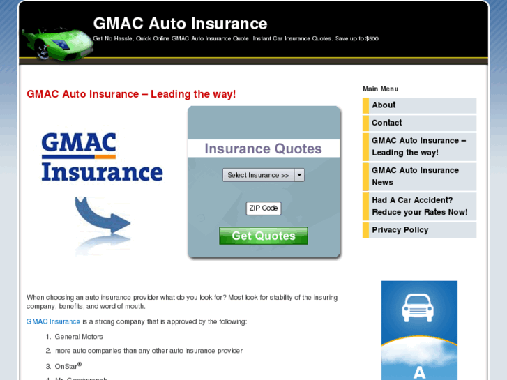 www.gmacautoinsurance.org