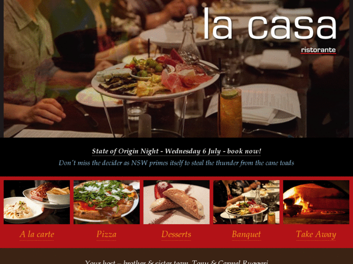 www.lacasaristorante.com.au