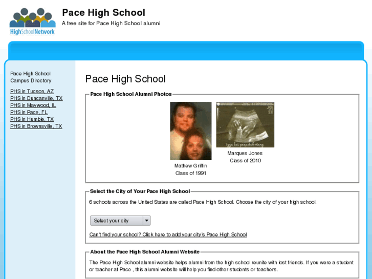 www.pacehighschoolalumni.com