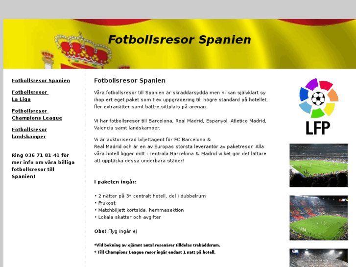 www.fotbollsresorspanien.se