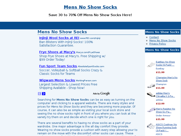 www.mensnoshowsocks.com