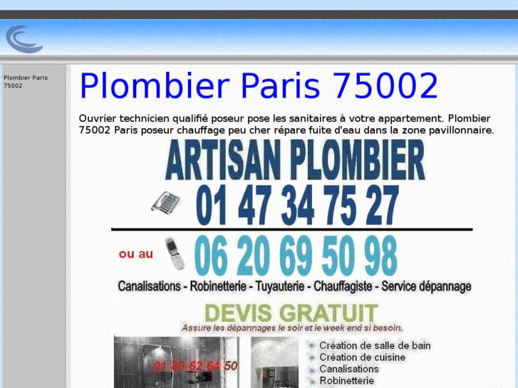 www.plombierparis75002.net