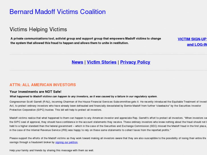 www.bernardmadoffvictims.org