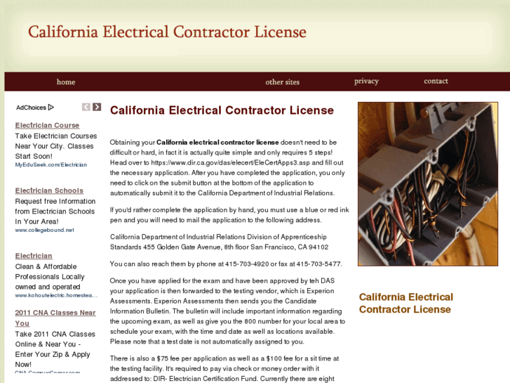 www.californiaelectricalcontractorlicense.com