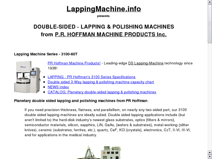 www.lappingmachine.info