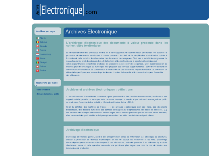 www.archive-electronique.com