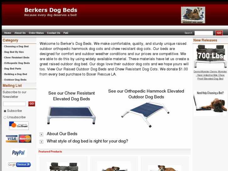 www.berkersdogbeds.com