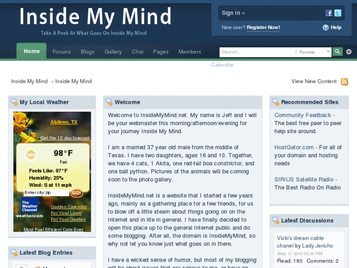 www.insidemymind.net