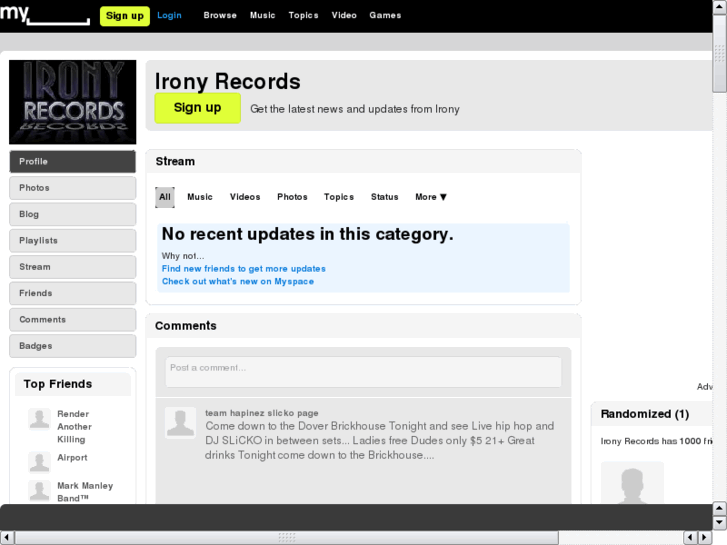 www.ironyrecords.com