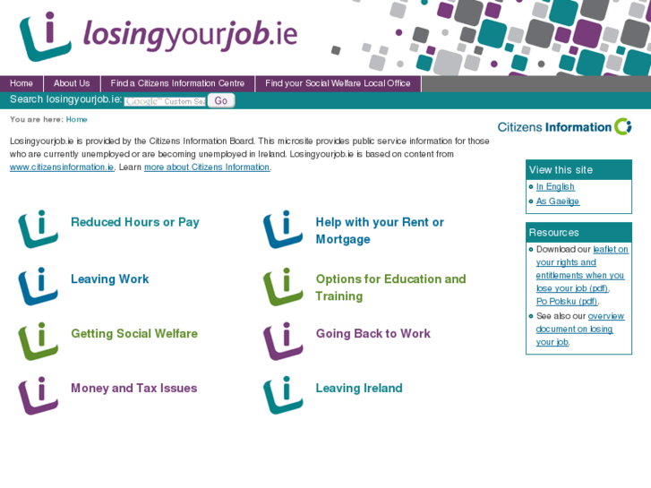 www.losingyourjob.ie