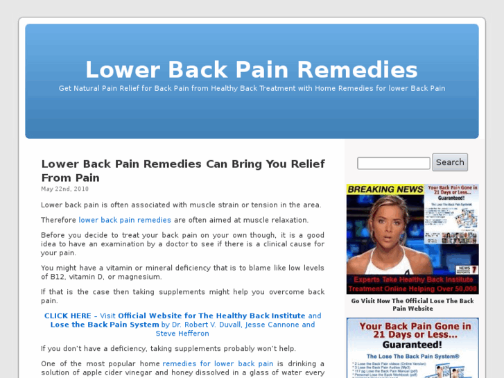 www.lowerbackpainremedies.net