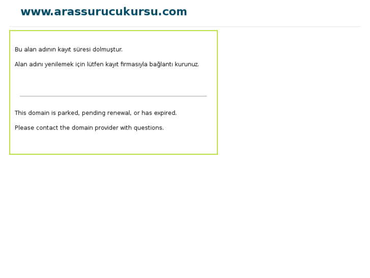 www.arassurucukursu.com