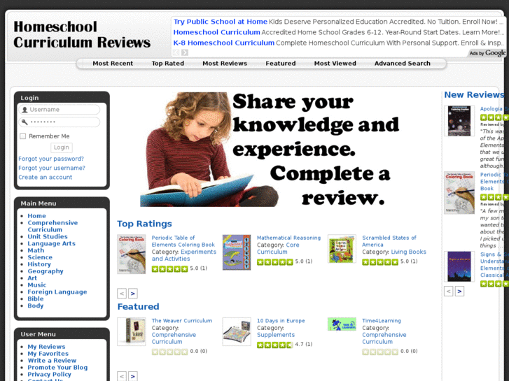 www.homeschool-curriculum-reviews.com