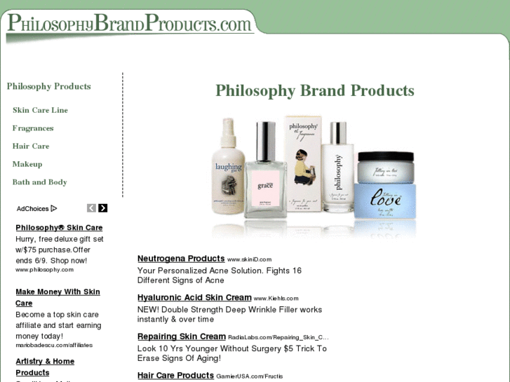 www.philosophybrandproducts.com