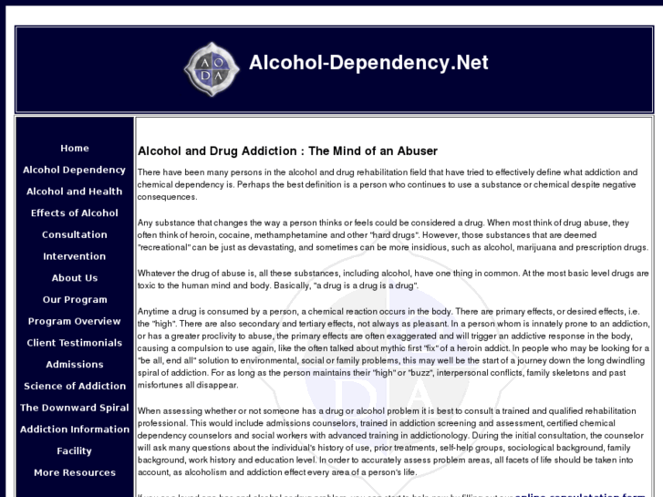 www.alcohol-dependency.net