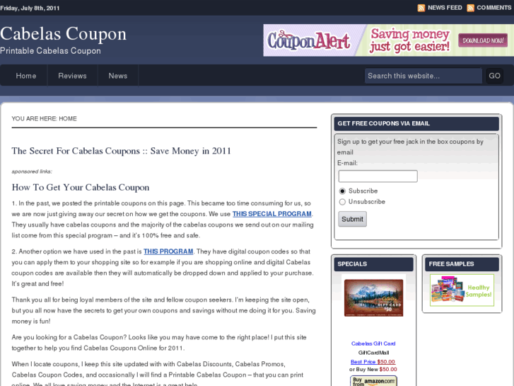 www.cabelascoupon.com