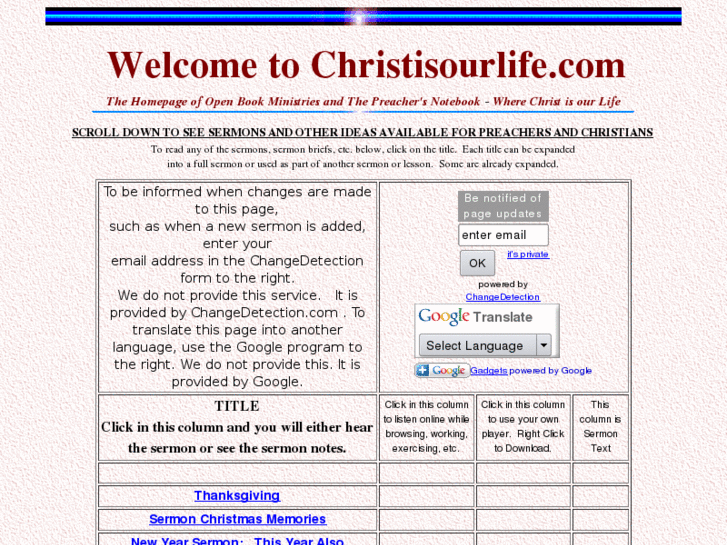 www.christisourlife.com