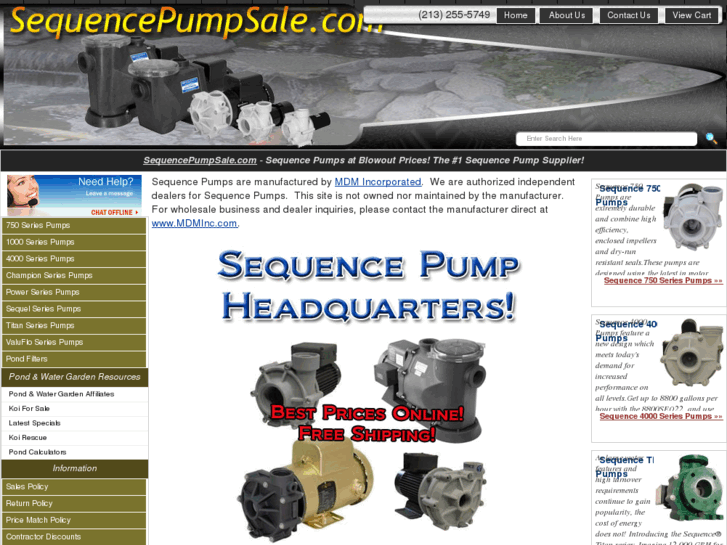 www.sequencepumpsale.com