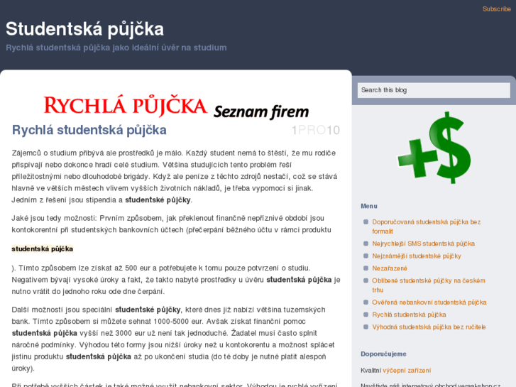 www.studentskapujcka.info