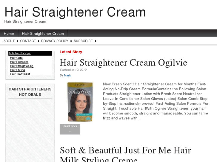 www.hairstraightenercream.com